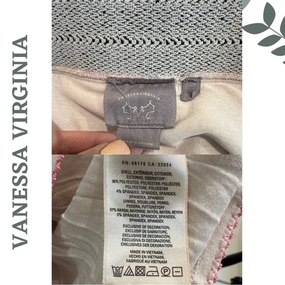 🛍️3/$40 Colorful A-Line Skirt by Vanessa Virginia | Bold Pattern | Large - Picture 6 of 6